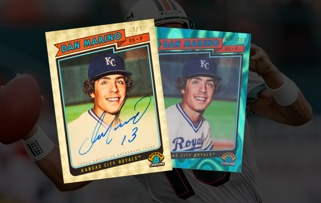 Topps Releases Mari-Knows: Dan Marino Joins Bowman Draft as a Two-Sport Pro
